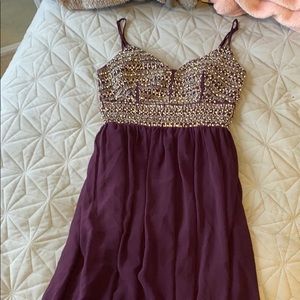 Purple prom dress (fits a size 10)